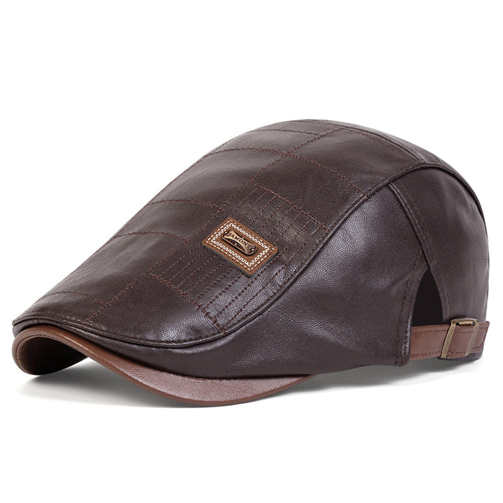 Quilted Leather Cap