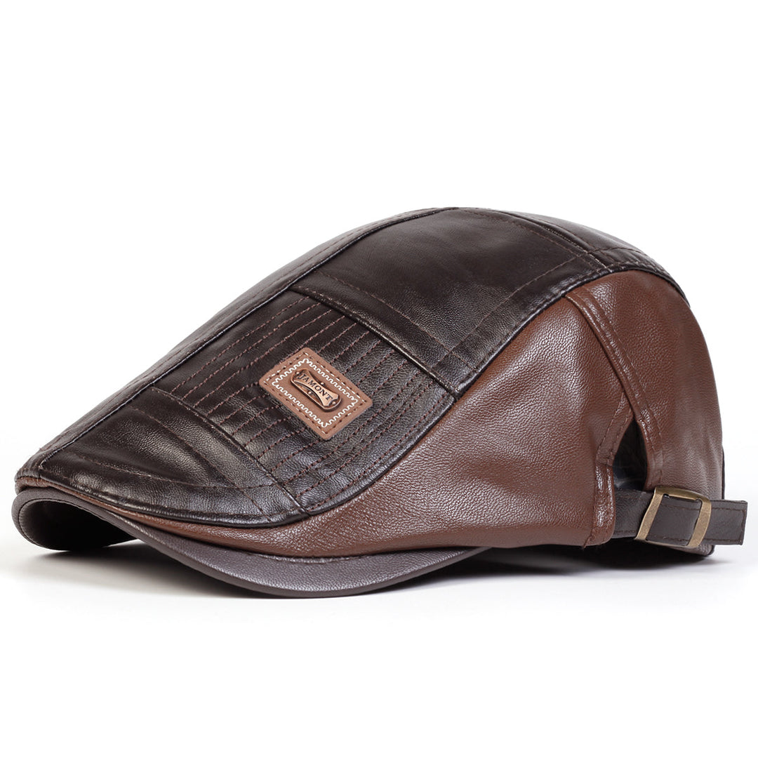 Quilted Leather Cap